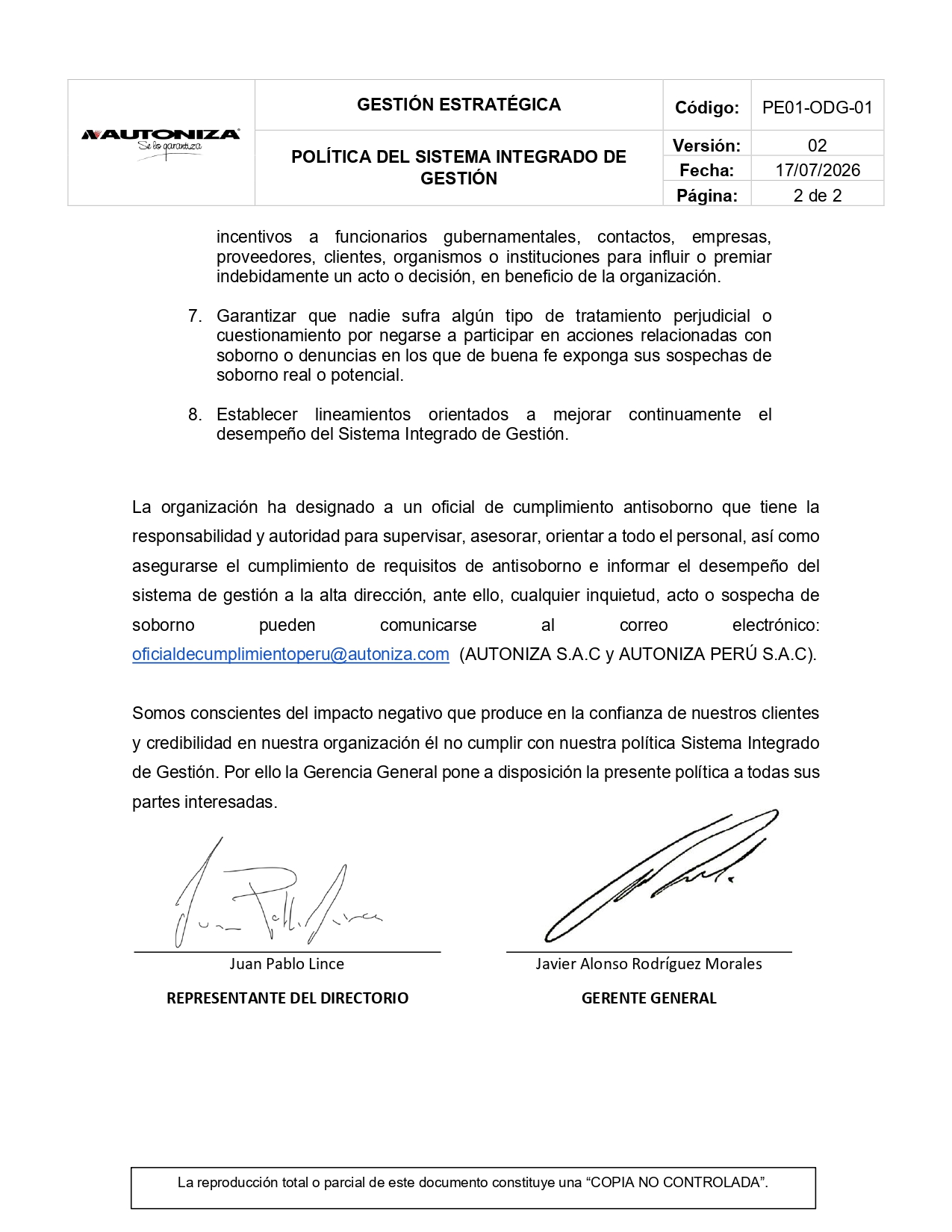 Política SIG - Página 2