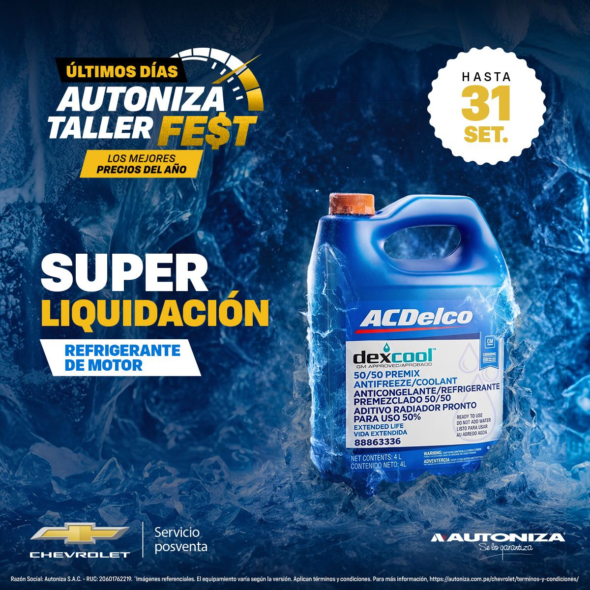 Refrigerante de Motor Chevrolet