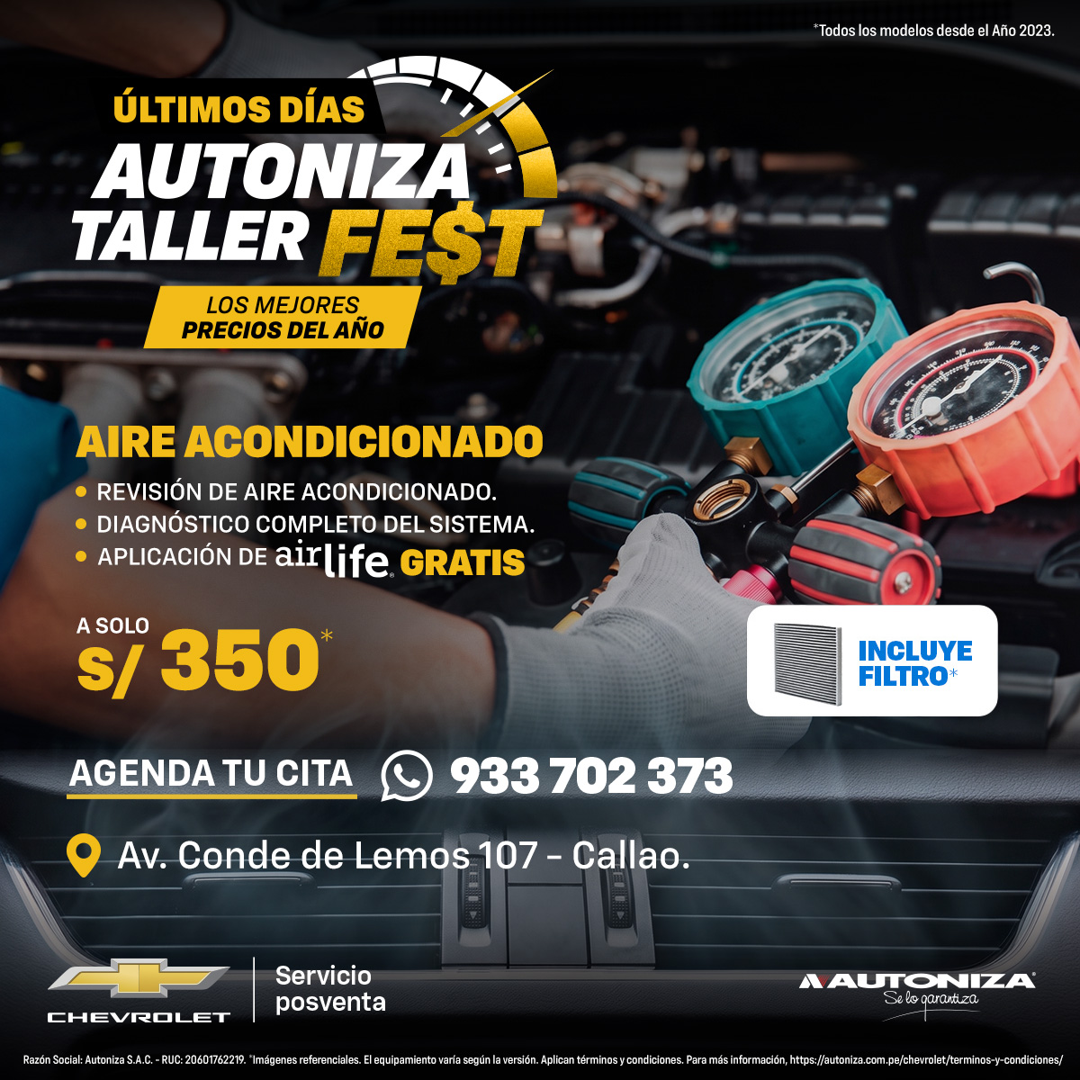 Aire Acondicionado Chevrolet
