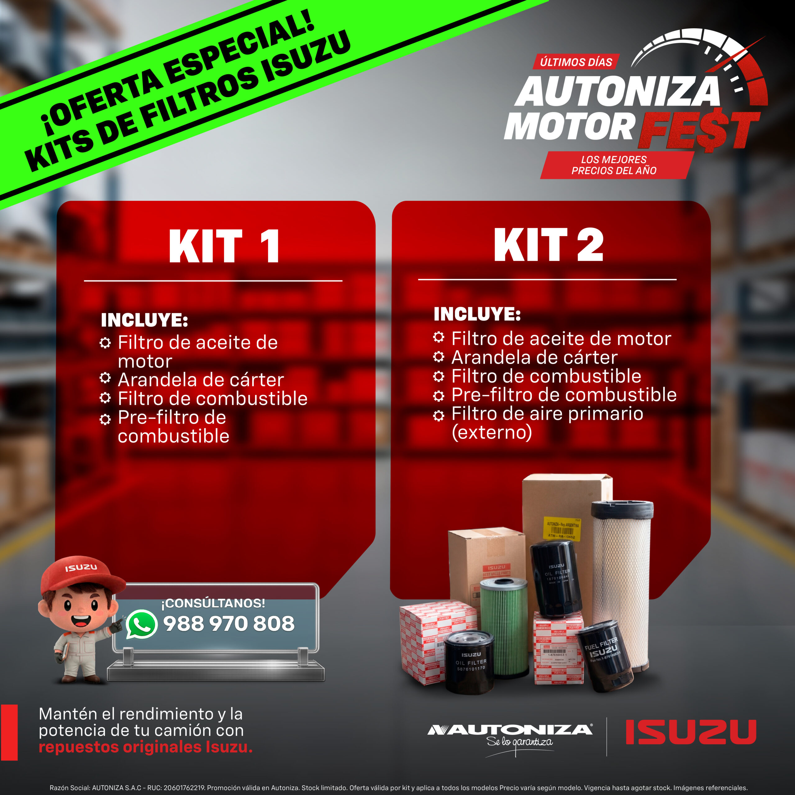 Filtros Isuzu