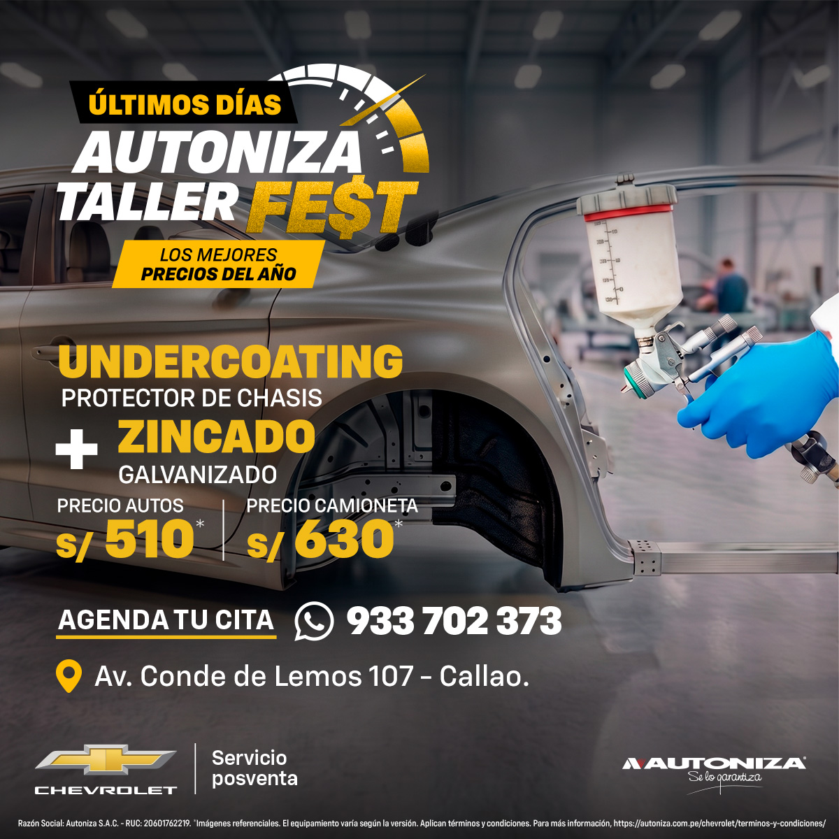 Undercoating Chevrolet